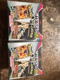 2 POKEMON MYSTERY POWER BOX (5 BOOSTER PACKS) CHASE PACK SEEDED 1:10 RARE!! - Image 2