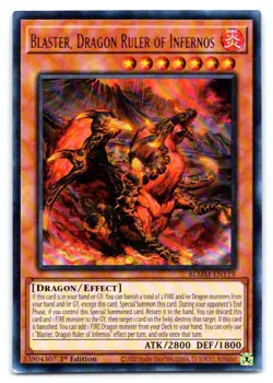Yugioh Blaster, Dragon Ruler of Infernos Ultra Rare Battles of Legend: Monster M - Image 1