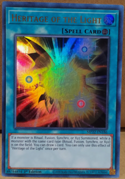 YuGiOh! - Heritage of The Light - MP22-EN186 - Ultra Rare - 1st Ed - NM/M - Image 1