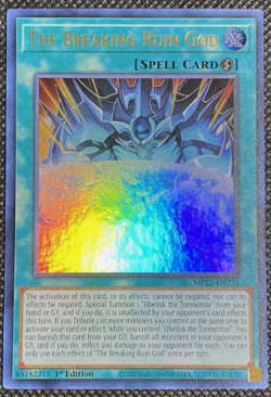 YuGiOh! - The Breaking Ruin God MP22-EN27 - Ultra Rare - 1st Ed - NM/M - Image 1