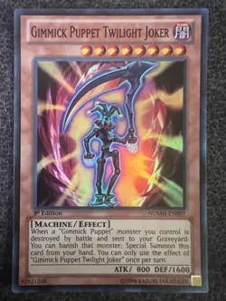 Yugioh Gimmick Puppet Twilight Joker NUMH-EN007 Super Rare 1st Edition NM - Image 1