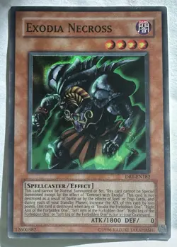 Yugioh! Exodia Necross DR1-EN182 Super Rare Unlimited LP - Image 1