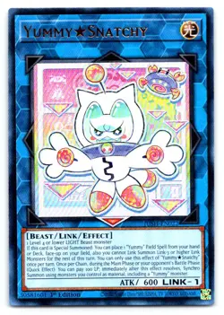 Yugioh YummySnatchy Ultra Rare Justice Hunters JUSH-EN022 - Image 1