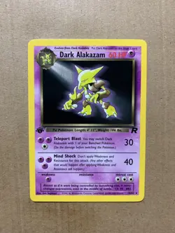 1st Edition Dark Alakazam 18/82 Team Rocket - Rare Pokemon Card - NM/Mint - Image 1