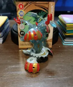 Bakugan Translucent Haos Altair 650G & Wired 500G Gray New Vestroia Set W/ Card! - Image 1