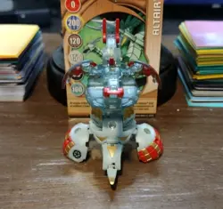 Bakugan Translucent Haos Altair 650G & Wired 500G Gray New Vestroia Set W/ Card! - Image 3