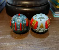 Bakugan Translucent Haos Altair 650G & Wired 500G Gray New Vestroia Set W/ Card! - Image 4