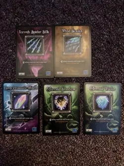 World of Warcraft TCG 2010 Crafting Materials Recipe Card LOT of 5 WOW CCG - Image 1