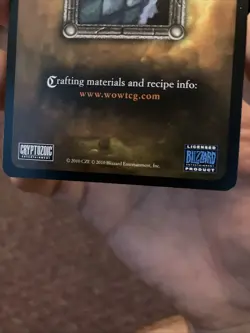 World of Warcraft TCG 2010 Crafting Materials Recipe Card LOT of 5 WOW CCG - Image 4