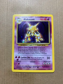 Alakazam 1/102 Base Set - Holo Pokemon Card - NM - Image 2