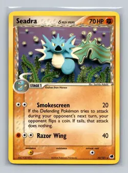 (2x) Seadra 22/101 Non Holo Rare EX Dragon Frontiers Pokemon Card - MP - Image 1