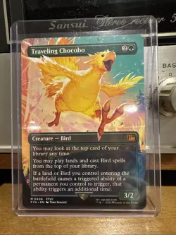 Traveling Chocobo (Borderless) Final Fantasy Regular M 0406 MTG - Image 1