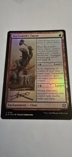 Blacksmith's Talent #125 Bloomburrow Foil Enchantment MTG NM/M - Image 1