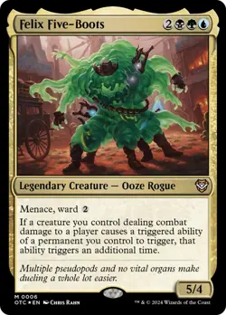 MTG Felix Five-Boots [Outlaws of Thunder Junction Commander] Foil Near Mint Magi - Image 1