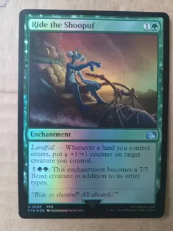 Ride The Shoopuf - 197 - Magic: Final Fantasy MTG - Uncommon - FOIL - FFX MINT - Image 1