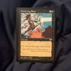 Withering Boon (Mirage) NM MTG - Image 1