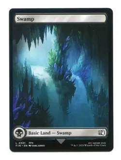 Swamp Basic Land #0301 NM Final Fantasy FIN MTG Magic the Gathering FFII - Image 1