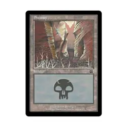 WOTC MtG Mercadian Masques Swamp #342 (C) (Foil) VG - Image 1