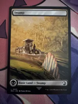 1x - SWAMP - #23- Full Art - Jurassic World Collection - NM MTG - Image 1