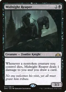 Midnight Reaper 1x FOIL GRN MTG Guilds of Ravnica Rare MINT black - Image 1