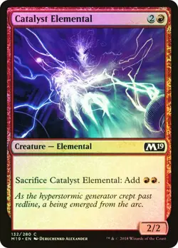 CATALYST ELEMENTAL CORE 2019 MTG MAGIC CREATURE ELEMENTAL FOIL - Image 1