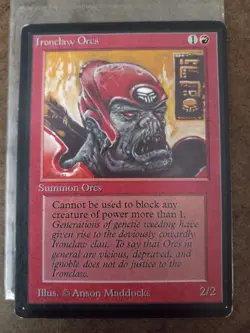 Ironclaw Orcs Beta MTG MAGIC The Gathering - Image 1