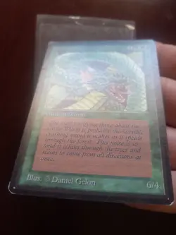 MTG Craw Wurm Beta Edition Lightly Played ​​​MAGIC THE GATHERING - Image 2