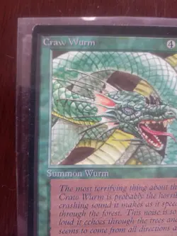 MTG Craw Wurm Beta Edition Lightly Played ​​​MAGIC THE GATHERING - Image 3