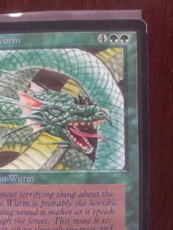 MTG Craw Wurm Beta Edition Lightly Played ​​​MAGIC THE GATHERING - Image 4