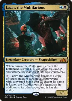 Lazav the Multifarious 1x FOIL GRN MTG Guilds of Ravnica Mythic MINT blue black - Image 1
