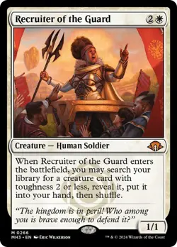 Recruiter of the Guard x1 Modern Horizons 3 MTG Magic the Gathering White Card - Image 1