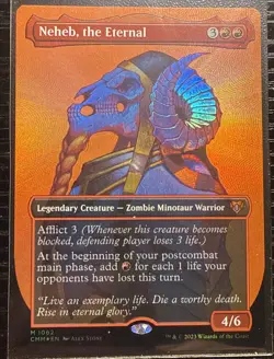 Neheb, the Eternal (Textured Foil) #1062 (NM) Commander Masters CMM Magic MTG - Image 1