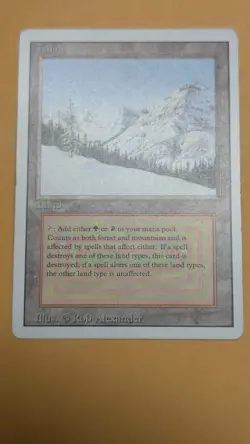 Taiga MTG Revised Edition Magic The Gathering Dual Land Never Played - Image 1