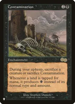 Contamination x1 The List MTG Magic the Gathering Black Enchantment Card - Image 1