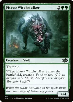 X 1 Fierce Witchstalker J22 661 MTG Magic The Gathering - Image 1