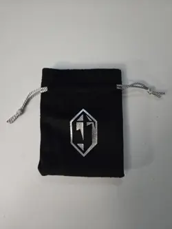 Final Fantasy MTG Promo Felt Dice Bag Only FF WPN Black and Blue Crystal - Image 2
