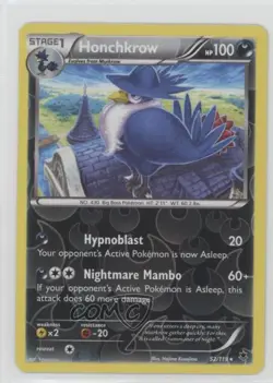 Honchkrow Reverse Foil Pokemon XY Phantom Forces #52 - Image 1