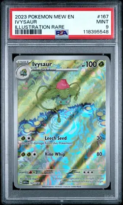 2023 POKEMON MEW EN-151 ILLUSTRATION RARE #167 IVYSAUR PSA 9 - Image 1