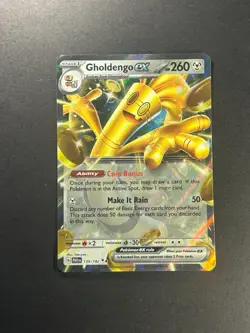 Gholdengo ex 2023 Scarlet & Violet: Paradox Rift 139/182 Double Rare Pokemon - Image 1