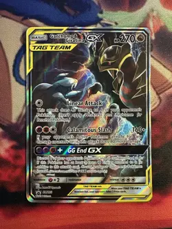 Pokemon Sun & Moon Garchomp & Giratina GX SM193 Black Star Promo Full Art - Image 1