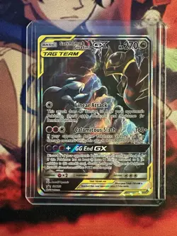 Pokemon Sun & Moon Garchomp & Giratina GX SM193 Black Star Promo Full Art - Image 3