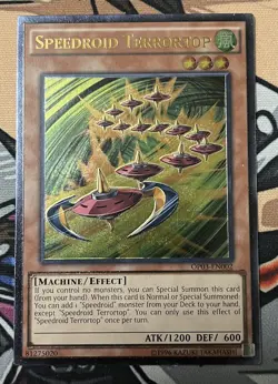 Yugioh Speedroid Terrortop OP03-EN002 Ultimate Rare Unlimited NM - Image 1