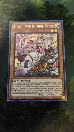 Yugioh Live Twin Ki-sikil Frost Ultra Rare 1st Edition LIOV-EN017 - Image 1