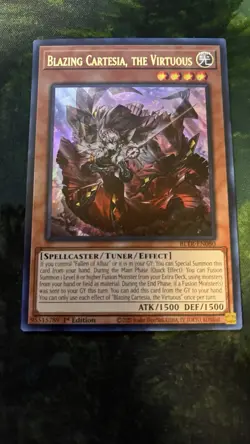 Blazing Cartesia, the Virtuous BLTR-EN080 - Ultra Rare 1st Edition Mint Yugioh - Image 1