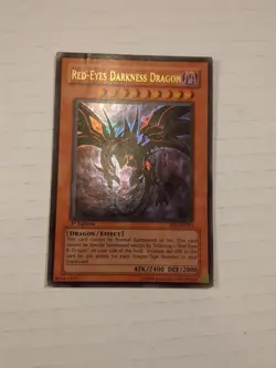 Yugioh Red-Eyes Darkness Dragon SD1-EN001 Ultra Rare 1st Ed NM - Image 1