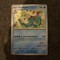 Feraligatr (Illustration Contest 2024) 213 Scarlet & Violet Promo Card - Image 1
