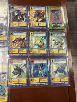 Digimon Card Game 1999 Lot Of 117 Cards With Binder Bandai - Image 2