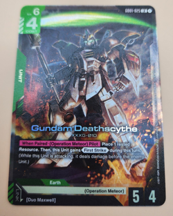 Gundam Card Game Newtype Rising Gundam Deathscythe GD01-025 LR Holo Foil - Image 3