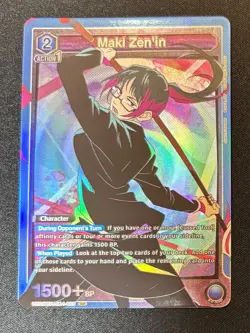 Maki Zenin SR Union Arena Card JJK-1-050 English JuJutsu Kaisen LP - Image 1