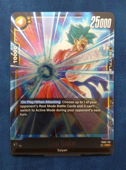 Dragon Ball Super Fusion World Blazing Aura Son Goku SR Foil Card FB02-119 - Image 1